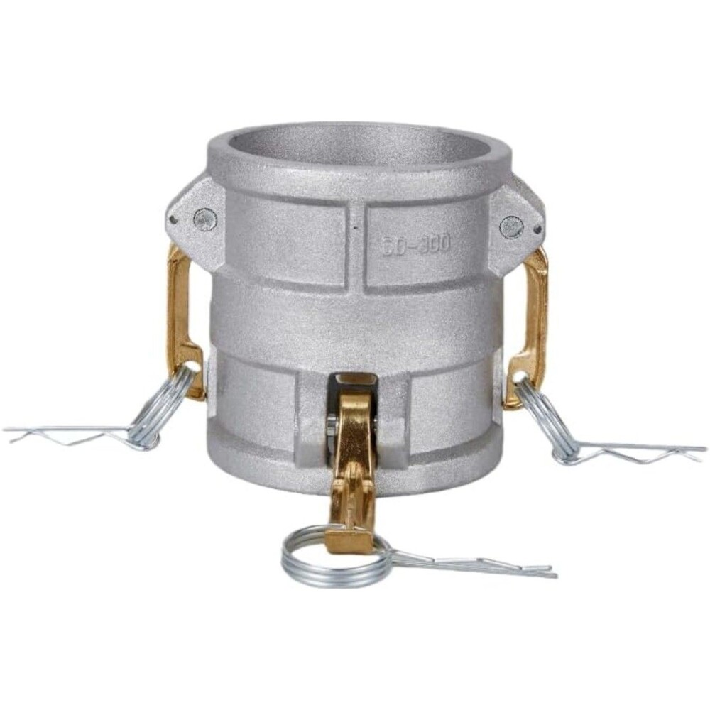 DD3030 Aluminum Type DD Cam and Groove Spool Coupler, 3" Female Camlock X 3" Fem